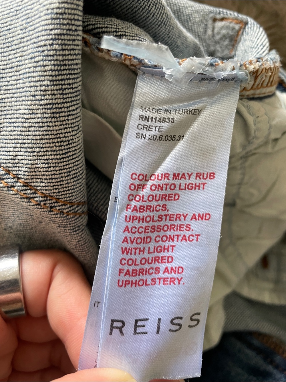 Reiss Crete Wide Leg Jeans Women's Size 29 Mid Blue High Rise Denim - Picture 9 of 10